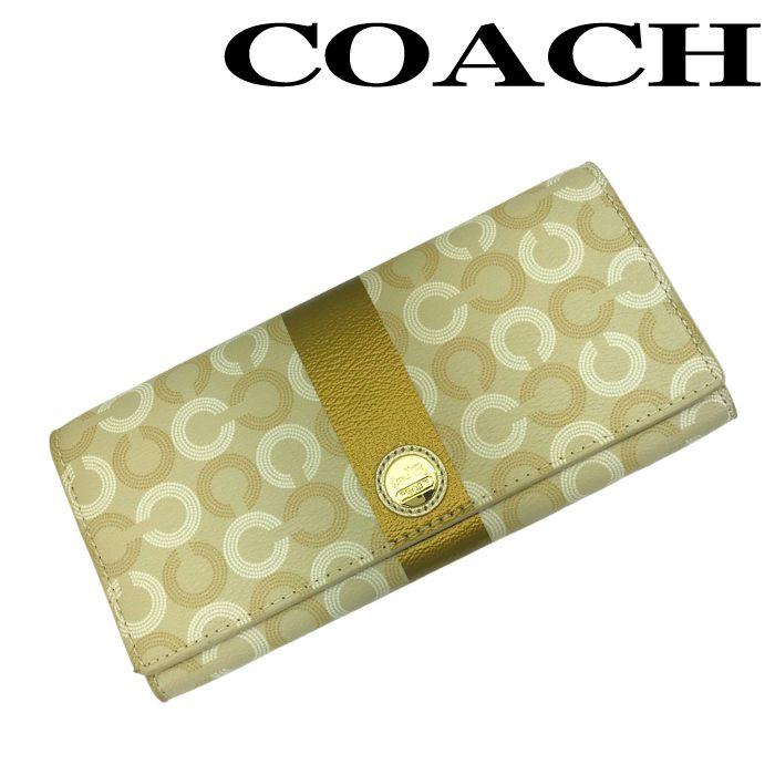 COACH（コーチ） 【中古】COACH 二つ折り長財布【ほぼ新品 