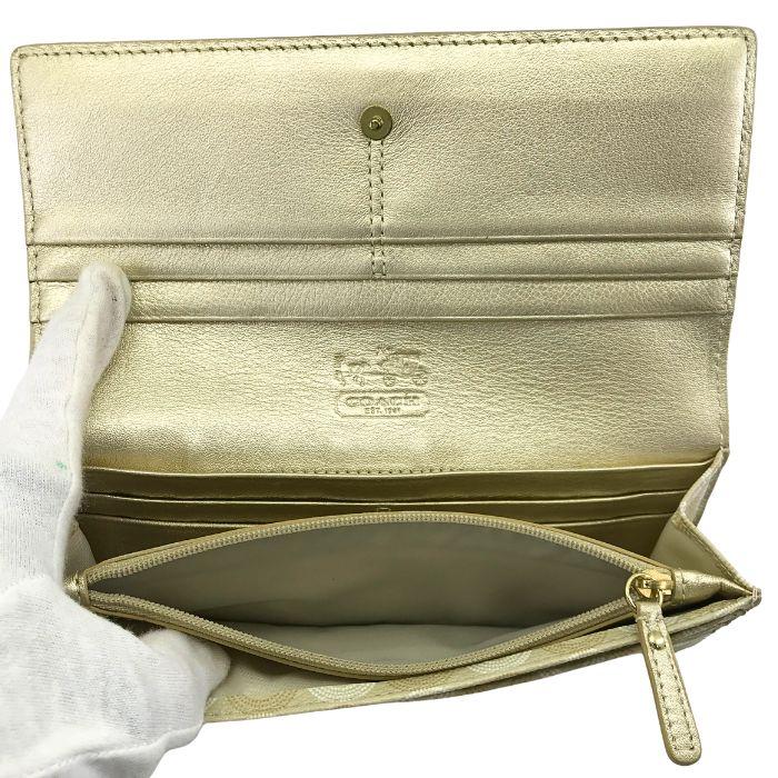 COACH（コーチ） 【中古】COACH 二つ折り長財布【ほぼ新品 