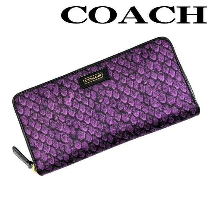 COACH（コーチ） 【中古】COACH ジップアラウンド長財布【非常に良い