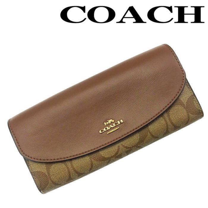 COACH（コーチ） 【中古】COACH 二つ折り長財布【非常に良い】レザー