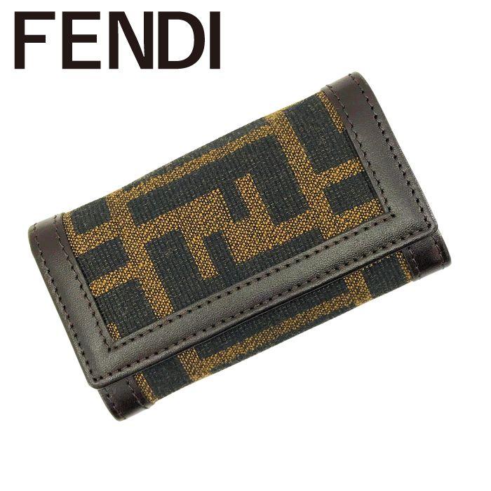 FENDI（フェンディ） 【中古】FENDI キーケース 6連【ほぼ新品】ズッカ