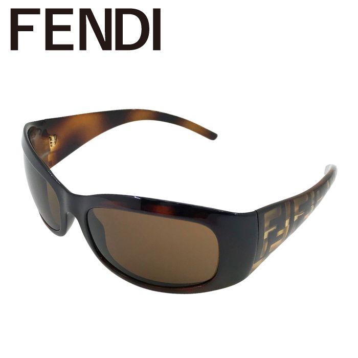 美品 ⭐︎ FENDI サングラス ズッカ柄 ツーポイント y2k FS364AF FENDI（フェンディ） 【中古】FENDI サングラス【非常に良い】ブラウン