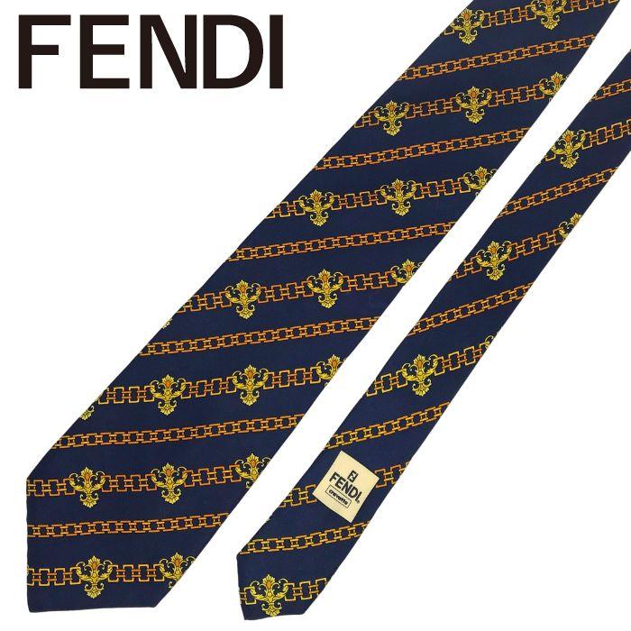 FENDI フェンディ ネクタイ FENDI（フェンディ） 【中古】FENDI ネクタイ【非常に良い】9.5cm