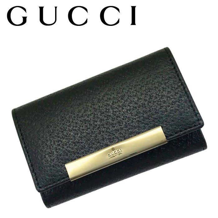GUCCI（グッチ） 【中古】GUCCI キーケース【ほぼ新品】ブラック