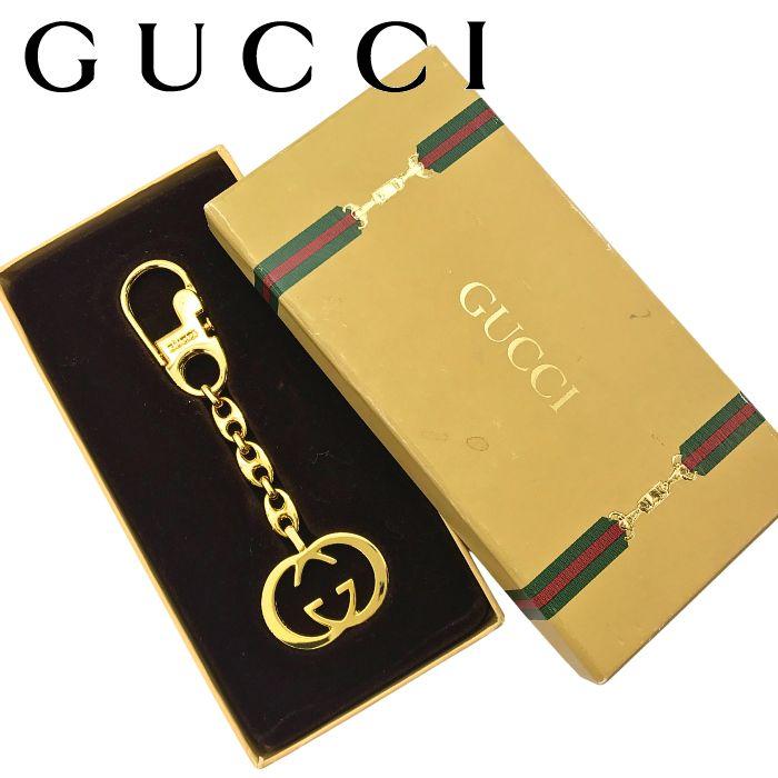 ✨未使用品✨GUCCI グッチ キーホルダー インターロッキングG ゴールドロゴ GUCCI（グッチ） 【中古】GUCCI キーホルダー【ほぼ新品】インター