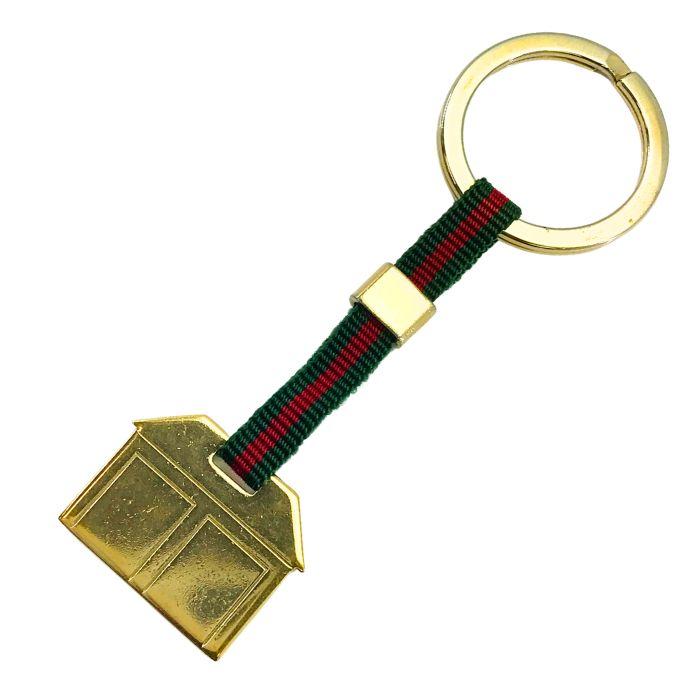 美品⭐︎GUCCI グッチ⭐︎シェリーラインキーホルダー キーリング ゴールド金具 GUCCI（グッチ） 【中古】GUCCI キーホルダー【やや傷や使用感あり