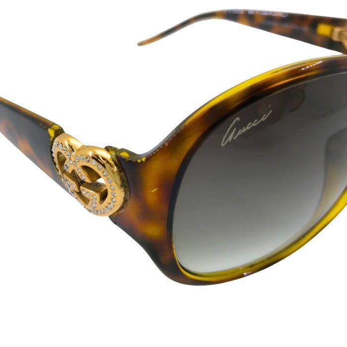 ✨美品✨　GUCCI クレスト　サングラス　ロゴ金具　グラデーション　付属品完備 GUCCI 【中古】GUCCI グッチ サングラス【傷や使用感が目立つ