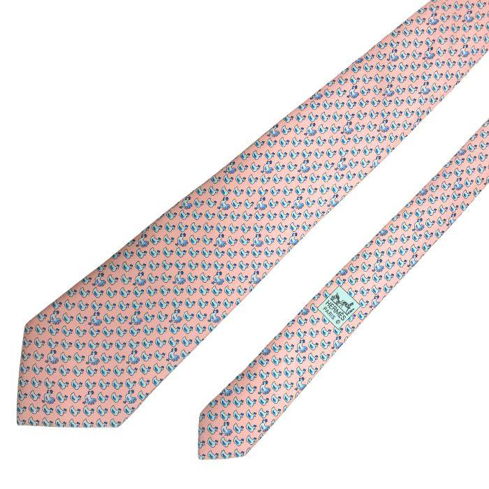 HERMES（エルメス） 【中古】HERMES ネクタイ【非常に良い】9cm