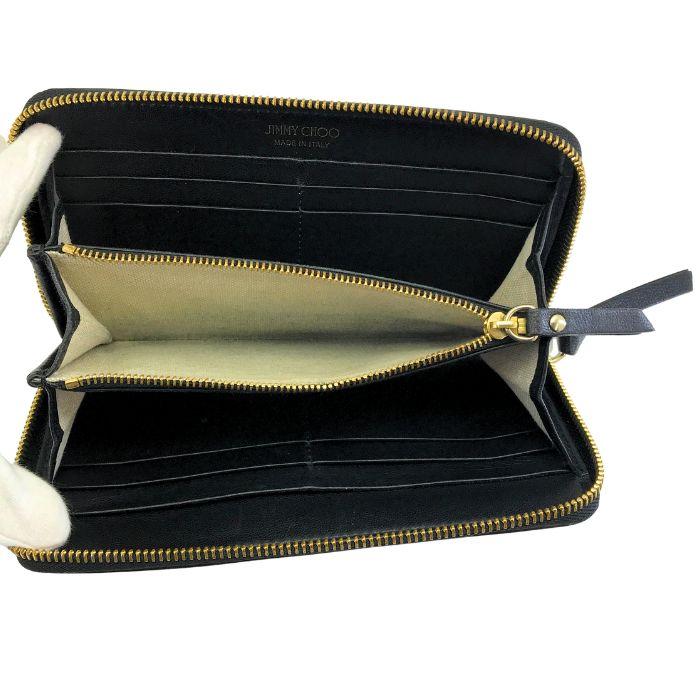 JIMMY CHOO（ジミーチュウ） 【中古】JIMMY CHOO ジッパー長財布【ほぼ