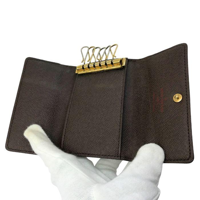 【中古】LOUIS VUITTON ルイヴィトン キーケース 6連 【やや傷や使用感あり】N62630 ダミエブラウン ミュルティクレ6 r-lv-kc-0806-03_5