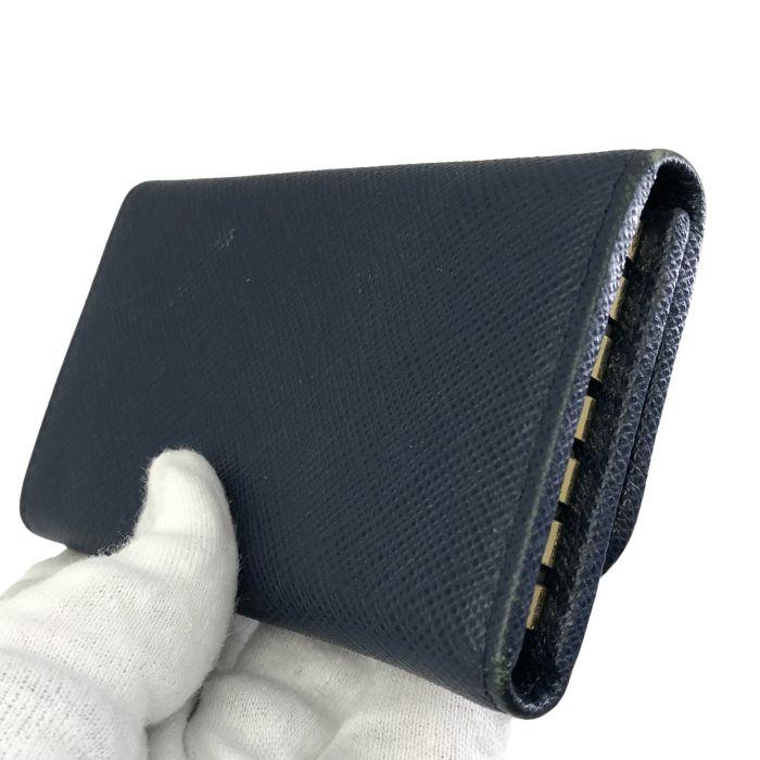 PRADA（プラダ） 【中古】PRADA キーケース 6連【非常に良い】ブルー