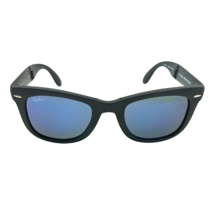Ray-Ban Wayfarer ブラックサングラス 折りたたみ式 Amazon.co.jp: [レイバン]RayBan 折りたたみ サングラス [正規