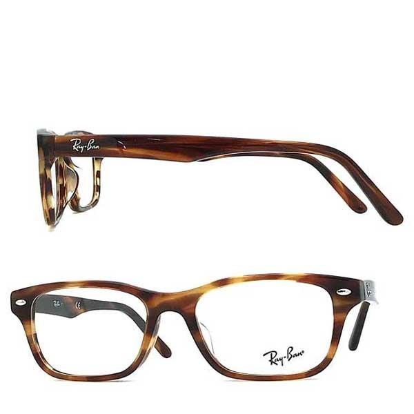 茶色フレームの度ありメガネ Ray-Ban（レイバン） RAYBAN マーブルブラウン メガネフレーム