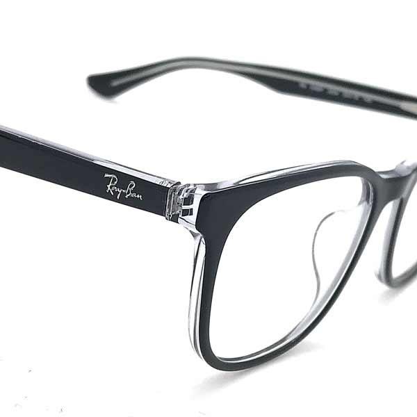 Ray-Ban ブラックフレーム クリアレンズ眼鏡 Ray-Ban（レイバン） RayBan ブラック×クリアメガネフレーム ブランド