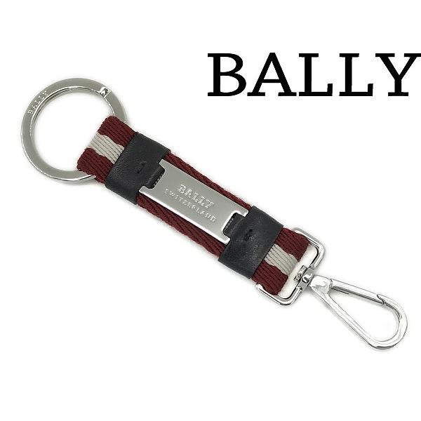 Bally（バリー） キーホルダー レッド×ホワイト SASSELLTSA-181