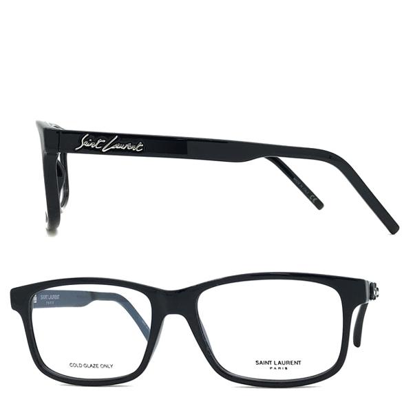 SAINT LAURENT PARIS メガネフレーム サンローランパリ ブラック 眼鏡