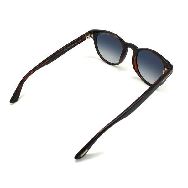 TOM FORD TF522 05B サングラス Tom Ford TF 522 05B Round Plastic Black Sunglasses with Grey