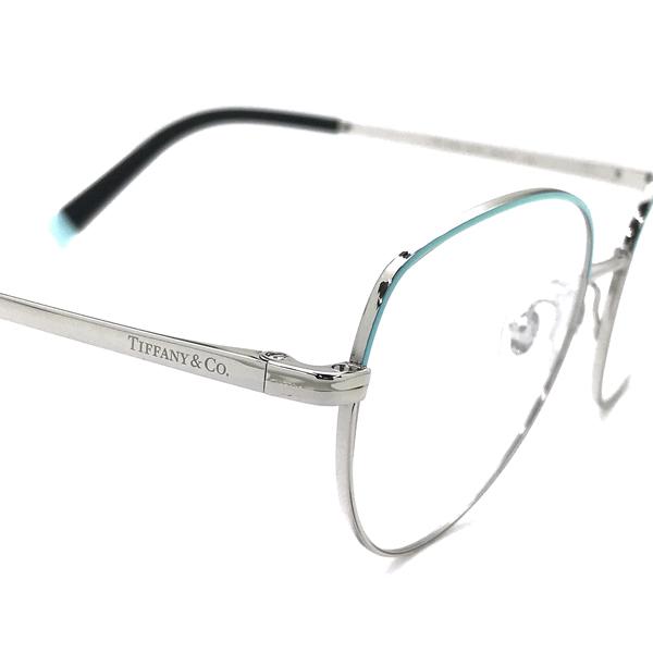ティファニー バイカラー 眼鏡 度入り シルバー色 TF1138 6151 TIFFANY&Co.（ティファニー） メガネフレーム ブランド スカイブルー