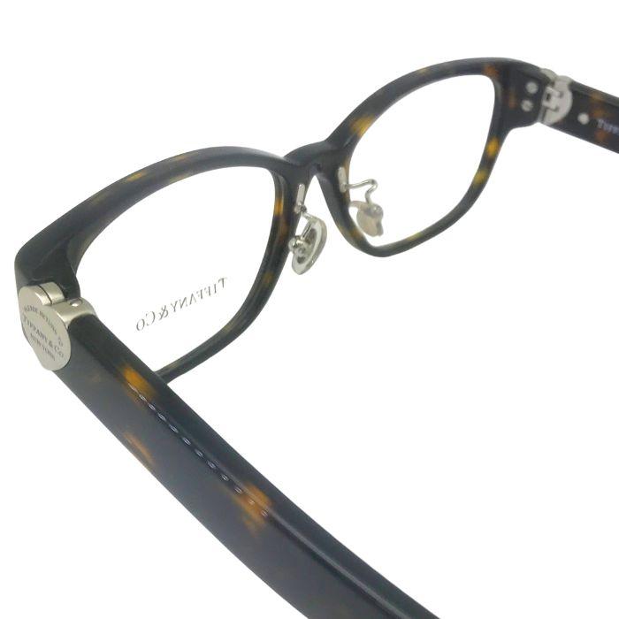 ❤️秋冬限定セール❤️Tiffany メガネフレーム Tデザイン　オシャレ黒縁メガネ TIFFANY&Co.（ティファニー） ブラック×スカイブルー メガネフレーム