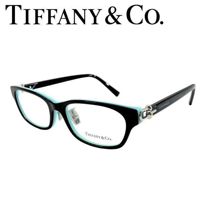 【新品】TIFFANY＆Co  ティファニー　メガネフレーム TIFFANY&Co.（ティファニー） ブラック×スカイブルー メガネフレーム