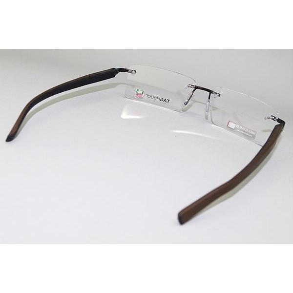 TAG Heuer メガネフレーム ブランド 縁無し フチなし TH-8110-003 TAG Heuer テンプル は