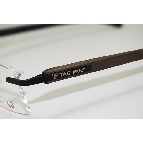 TAG Heuer メガネフレーム ブランド 縁無し フチなし TH-8110-003 TAG Heuer テンプル は