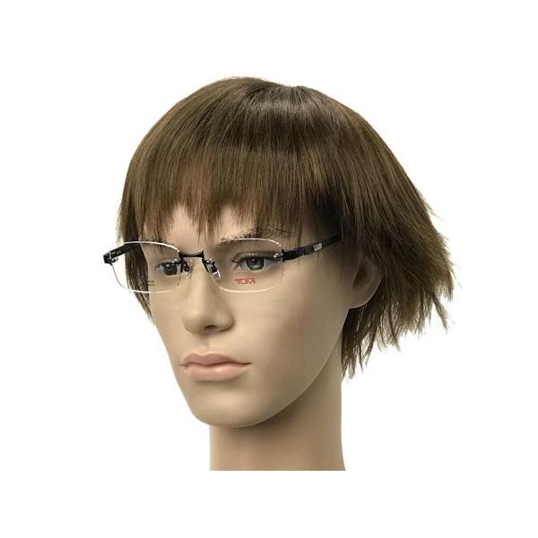 TUMI トゥミ ブラック 縁無しメガネフレーム ブランド 10-0051-01 TUMI ブラック 縁無しメガネフレーム