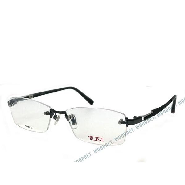 TUMI（トゥミ） メガネフレーム ブランド ブラック 縁無し 10-0060-01