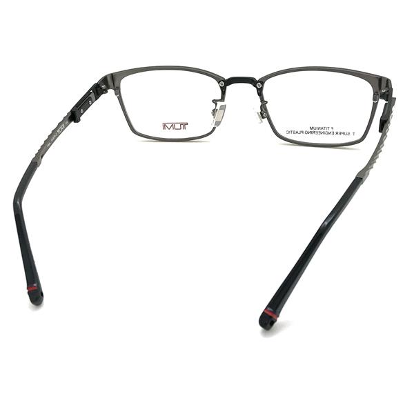 TUMI トゥミ メガネフレーム ブランド マットガンメタル×マットブラック 眼鏡 TU-10-0075-02 TUMI メガネフレーム マットガンメタル×マットブラック