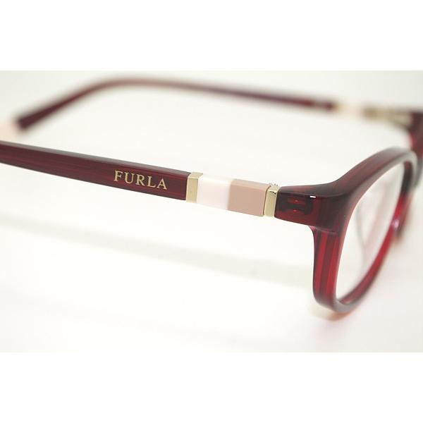 FURLA（フルラ） メガネフレーム ブランド クリアレッド 赤 4989J-01CK