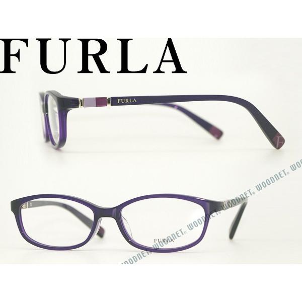 FURLA（フルラ） メガネフレーム ブランド クリアパープル 紫 4989J