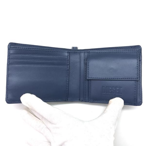 DIESEL ディーゼル 財布 ブランド 二つ折り HIRESH S.II ブルー DIESEL ディーゼル 財布 ブランド 二つ折り HIRESH S.II ブルー