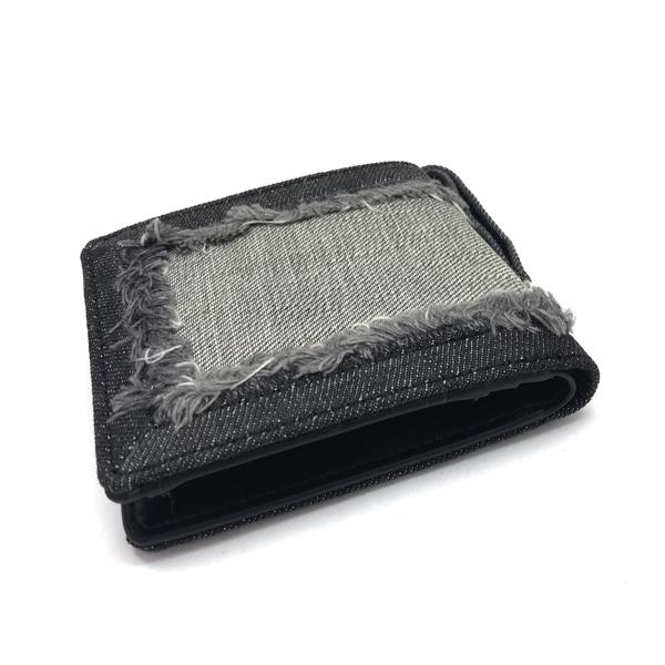 DIESEL ディーゼル 財布 ブランド 二つ折り ブラックデニム X08799