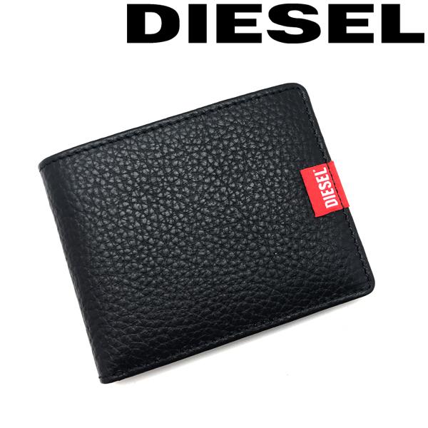 DIESEL（ディーゼル） 財布 ブランド 二つ折り レザー ブラック X09012