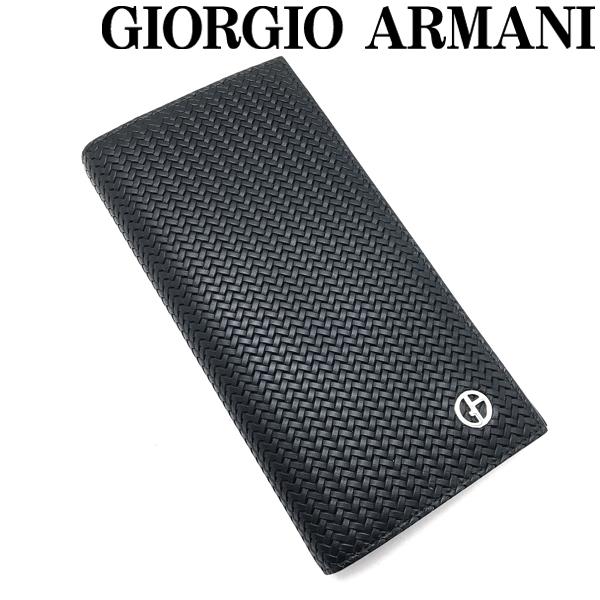 GIORGIO ARMANI 長財布 ジョルジオアルマーニ ブランド プリントレザー