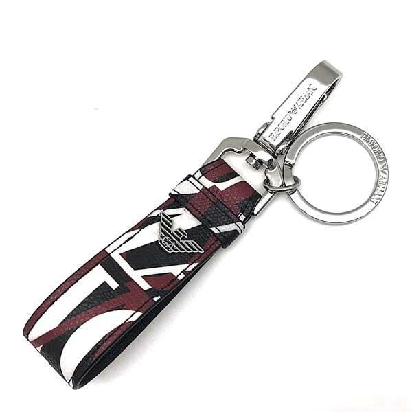 EMPORIO ARMANI キーホルダー　ボルドー　レア品！ EMPORIO ARMANI エンポリオアルマーニ ブランド キーホルダー イーグル