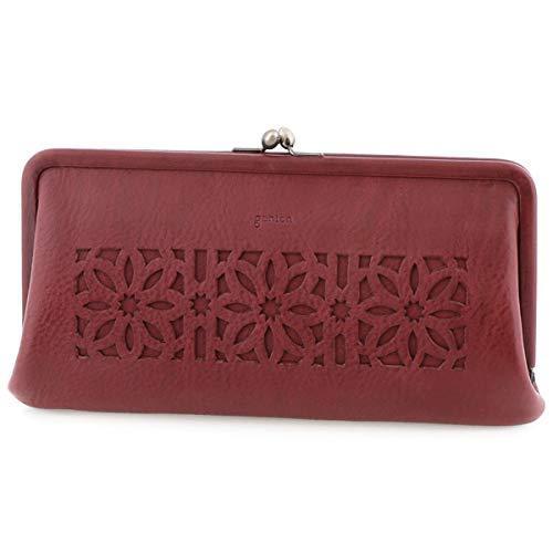 最も優遇 ゲンテン カットワーク 口金長財布 ワイン 即納最大半額 Blog Lonolife Com