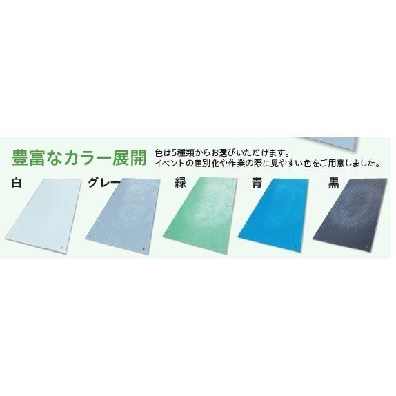 板厚6mm】重量10kg、敷板 プラスチック製 Wターフ 910×1820mm×8mm（板