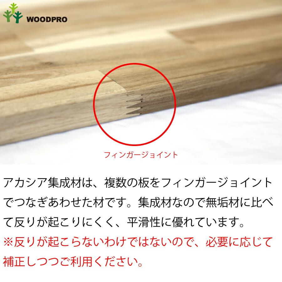 棚板 厚み1.8cm 奥行40cm 長さ100cm アカシア集成材 厚18mm×板