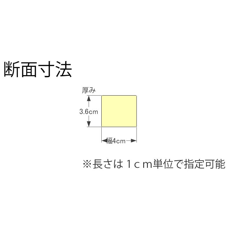 DIY素材◇国産杉（新材） ４枚セット棒状材 厚36×幅40×長さ110〜200ｍｍ 無塗装｜woodpro｜02