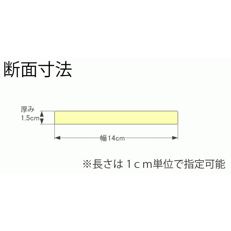 DIY素材◇国産杉（新材） 4枚セット 厚15×幅140×長さ1010〜1100mm
