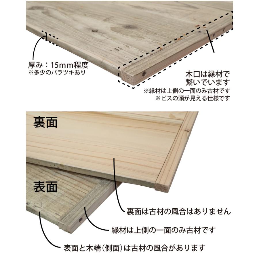 WOODPRO（ウッドプロ） OLD ASHIBA（足場板古材） 厚みハーフ幅はぎ材