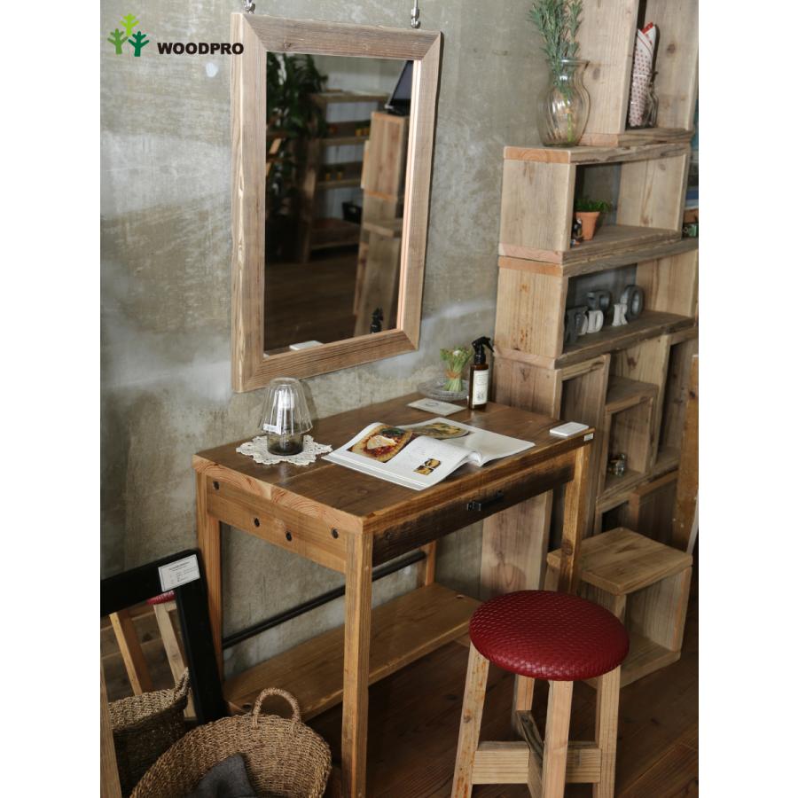 OLD ASHIBA（足場板古材） ミラー（鏡）A型 Lサイズ 塗装仕上げ