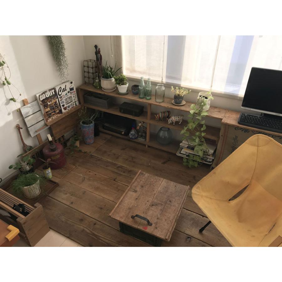 足場板 古材 幅46cm 長さ80cm OLD ASHIBA 天板 （幅はぎ材/３枚あわせ）※縁あり（標準タイプ） 厚35ｍｍ&times;幅460ｍｍ&times;長さ710〜800ｍｍ 無塗装