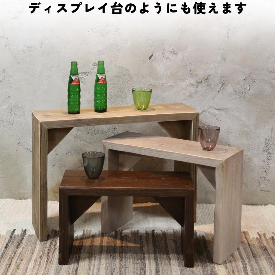 WOODPRO（ウッドプロ） OLD ASHIBA（足場板古材） 2wayサイドテーブル