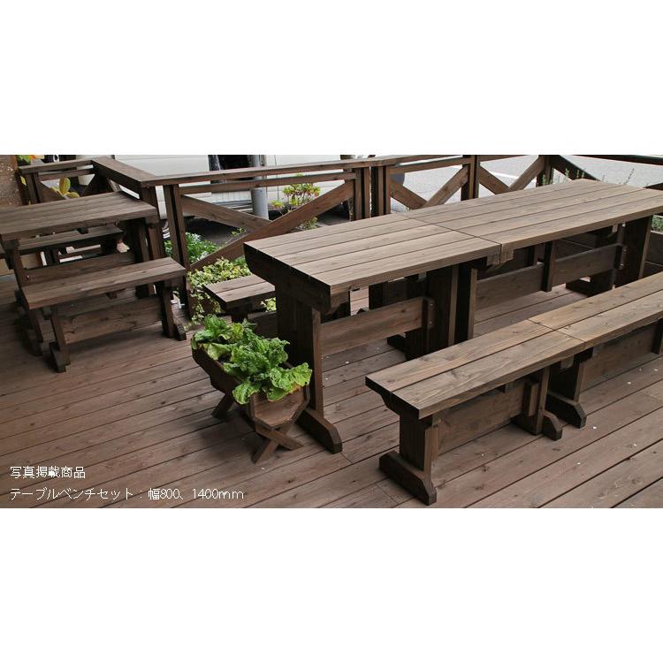 WOODPRO（ウッドプロ） 屋外用ベンチ◇国産杉 幅1400mm×奥行278mm