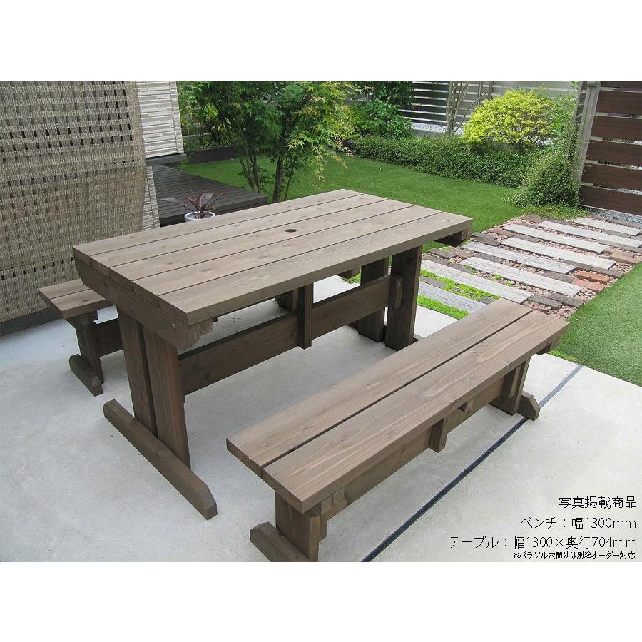 WOODPRO（ウッドプロ） 屋外用ベンチ◇国産杉 幅1400mm×奥行278mm