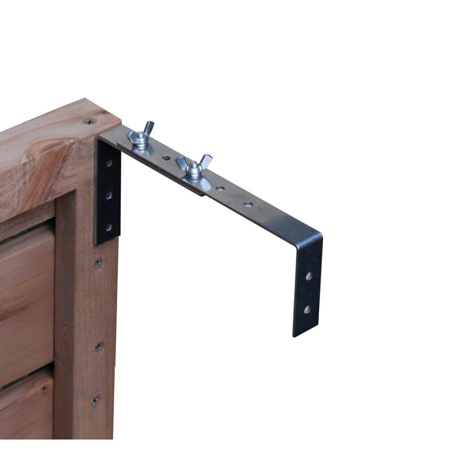 ステンレス製フェンス固定金具上部用-調整式Ａ/１個単品 （コンクリート壁用：調整範囲150ｍｍ〜190ｍｍ） |  | 01