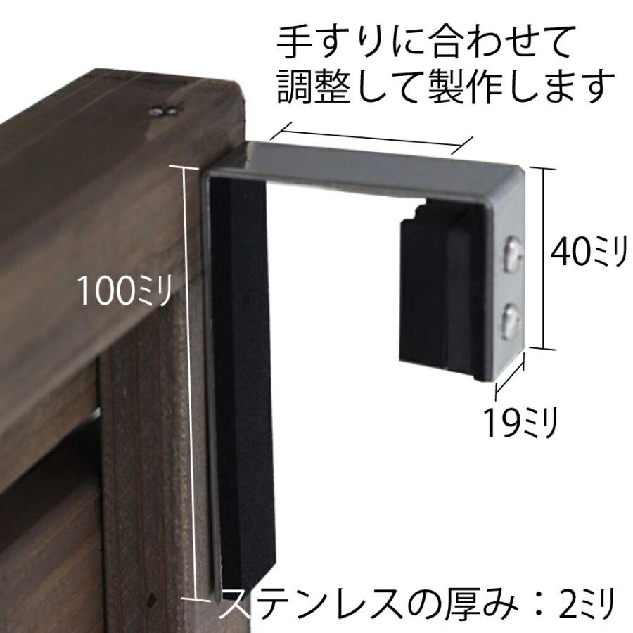 ステンレス製フェンス固定金具上部用-固定式/１個単品 （金属手すり用：幅30ｍｍ〜100ｍｍまで対応） |  | 01