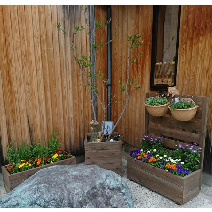 スクエアプランター長方形「大」（1.5段） 幅750mm×奥行310mm×高さ